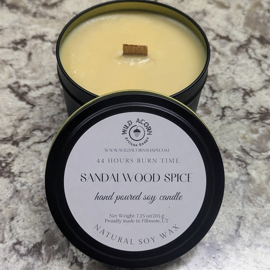 Sandalwood Spice Clean-Burning Candle